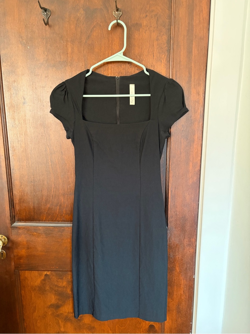 Classic Black Square-Neck Dress